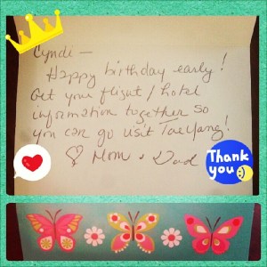 (yes this is my Instagram shot of the card)